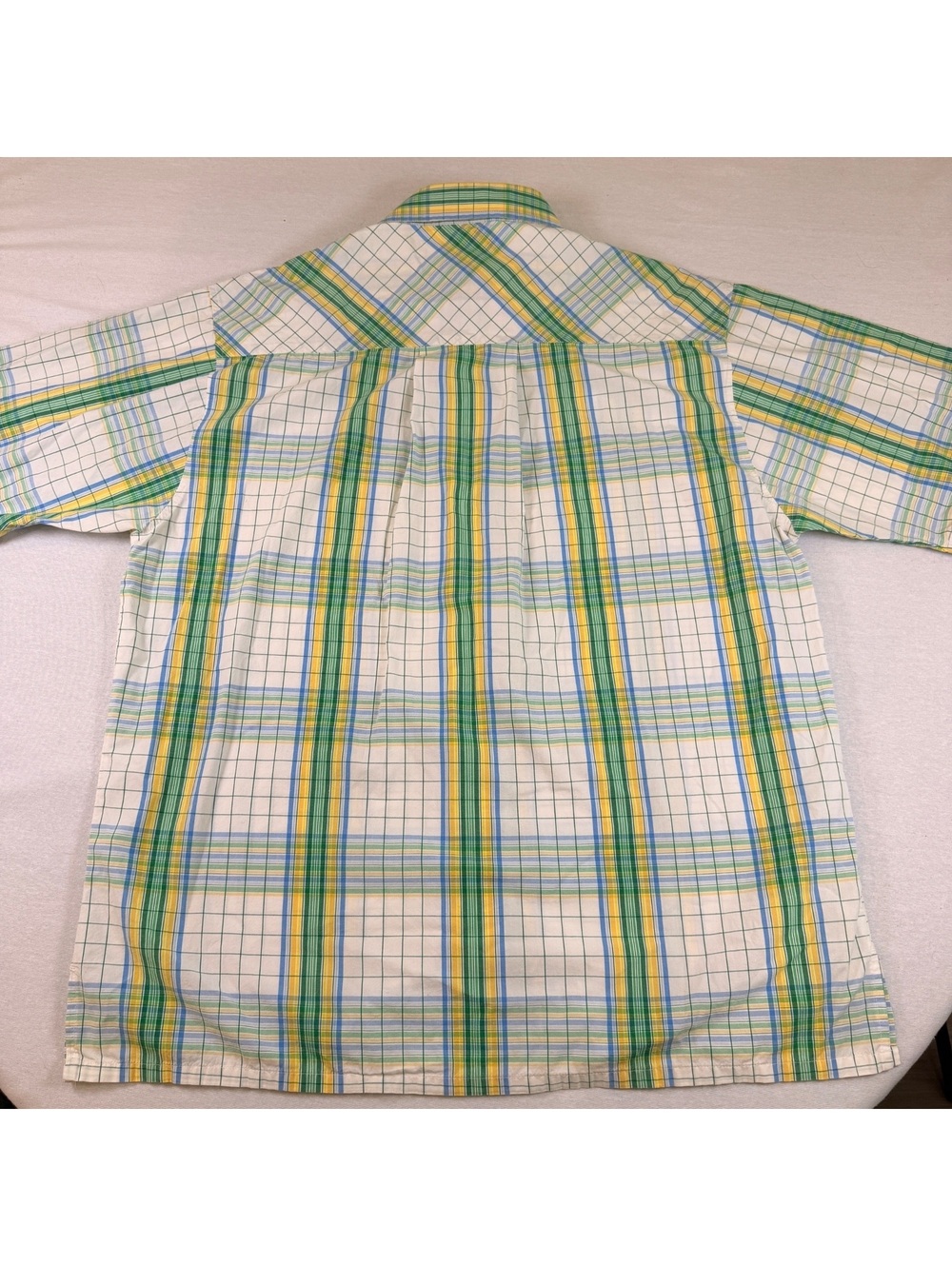 Vintage Southpole Plaid Short Sleeve Button Up Men's Large